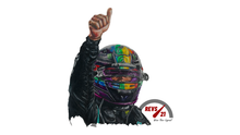 Load image into Gallery viewer, Lewis Hamilton Rainbow Helmet 2021